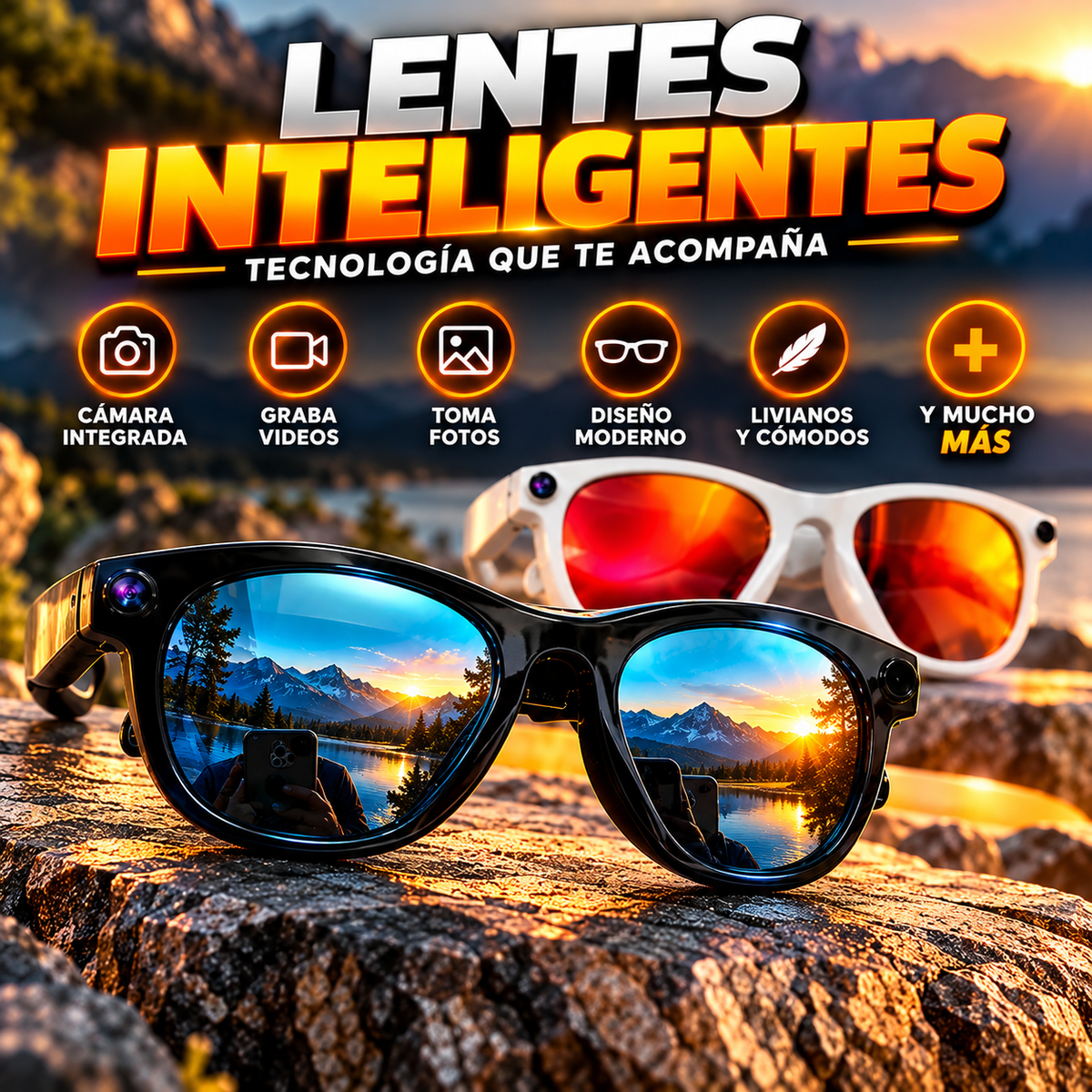 VisionCam Pro™ – Lentes Inteligentes con Cámara Integrada