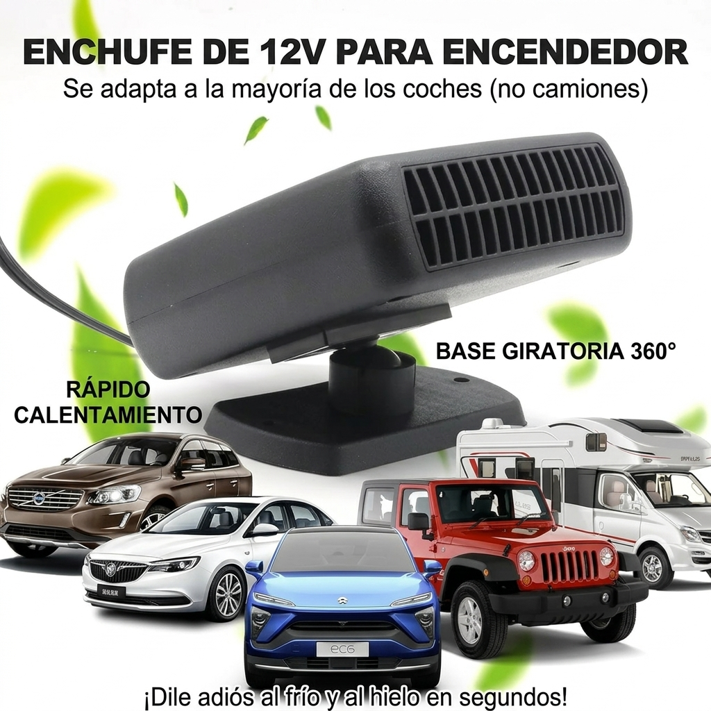 Calentador De auto Portatil 200w