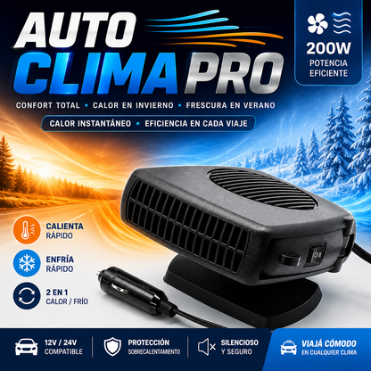 Calentador De auto Portatil 200w